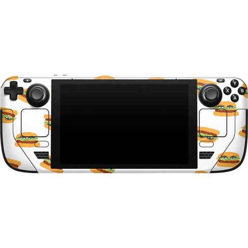 Bouffants and Broken Hearts Cute Burgers Steam Deck Handheld Gaming Computer Skin