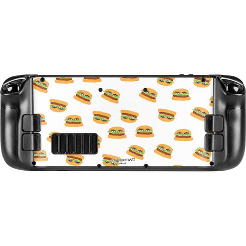 Bouffants and Broken Hearts Cute Burgers Steam Deck Handheld Gaming Computer Skin
