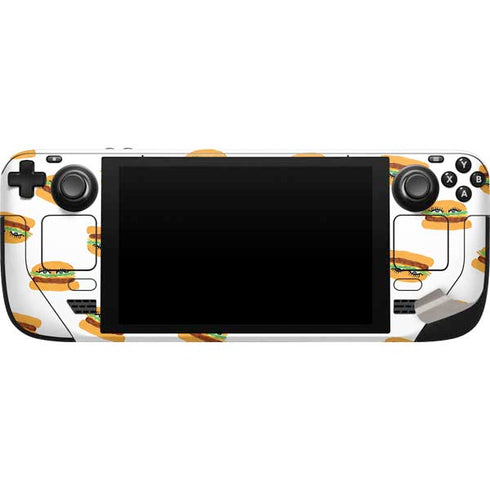 Bouffants and Broken Hearts Cute Burgers Steam Deck Handheld Gaming Computer Skin