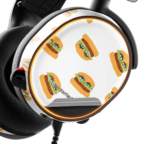 Bouffants and Broken Hearts Cute Burgers SteelSeries Arctis 5 Skin
