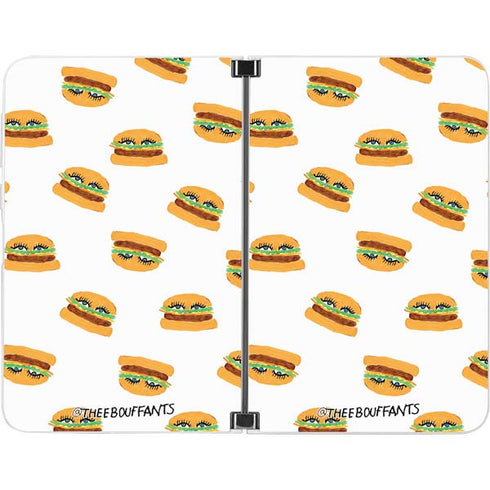 Bouffants and Broken Hearts Cute Burgers Surface Duo Skin