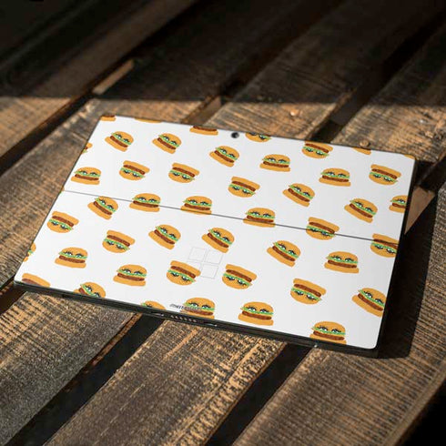 Bouffants and Broken Hearts Cute Burgers Surface Pro 7 Skin