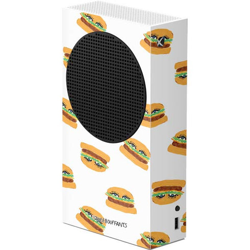 Bouffants and Broken Hearts Cute Burgers Xbox Series S Console Skin