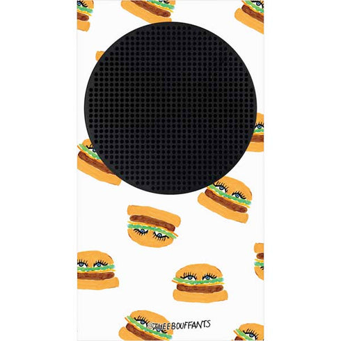 Bouffants and Broken Hearts Cute Burgers Xbox Series S Console Skin
