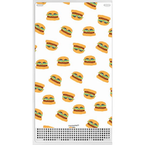 Bouffants and Broken Hearts Cute Burgers Xbox Series S Console Skin