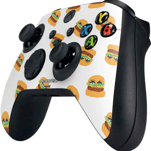Bouffants and Broken Hearts Cute Burgers Xbox Series X Controller Skin