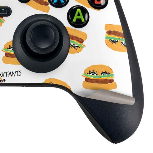 Bouffants and Broken Hearts Cute Burgers Xbox Series X Controller Skin