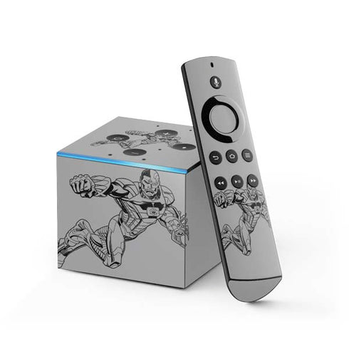 DC Comics Cyborg Comic Pop Fire TV Cube Skin