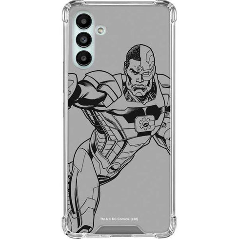 DC Comics Cyborg Comic Pop Galaxy A13 5G Clear Case