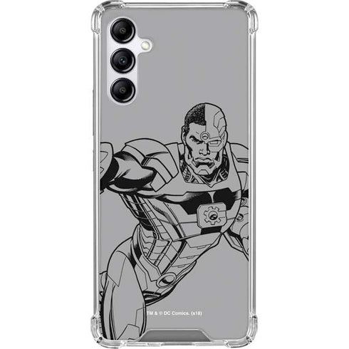 DC Comics Cyborg Comic Pop Galaxy A15 5G Clear Case