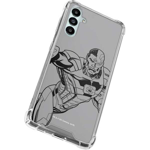 DC Comics Cyborg Comic Pop Galaxy A15 5G Clear Case