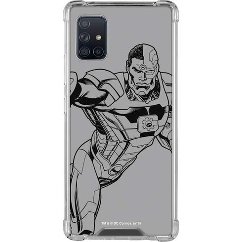 DC Comics Cyborg Comic Pop Galaxy A51 5G Clear Case