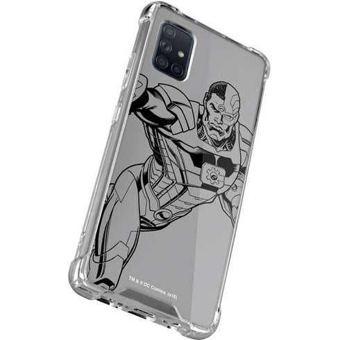 DC Comics Cyborg Comic Pop Galaxy A51 5G Clear Case