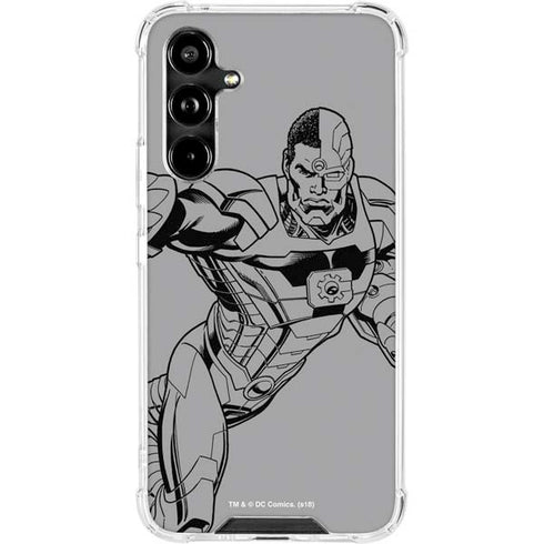 DC Comics Cyborg Comic Pop Galaxy A54 5G Clear Case