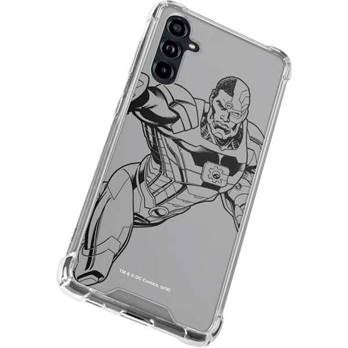 DC Comics Cyborg Comic Pop Galaxy A54 5G Clear Case