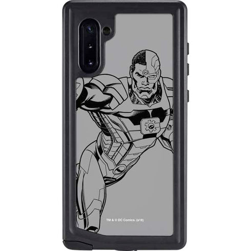 DC Comics Cyborg Comic Pop Galaxy Note 10 Waterproof Case
