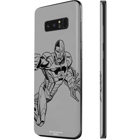 DC Comics Cyborg Comic Pop Galaxy Note 8 Skin