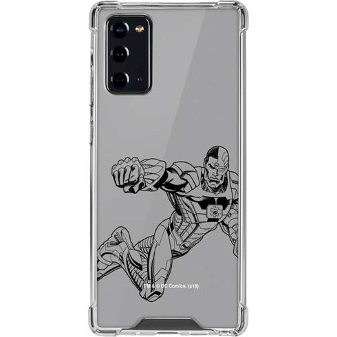 DC Comics Cyborg Comic Pop Galaxy Note20 5G Clear Case