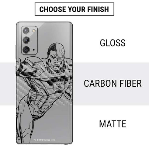 DC Comics Cyborg Comic Pop Galaxy Note20 5G Skin