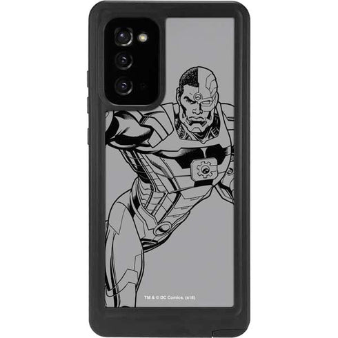 DC Comics Cyborg Comic Pop Galaxy Note20 5G Waterproof Case