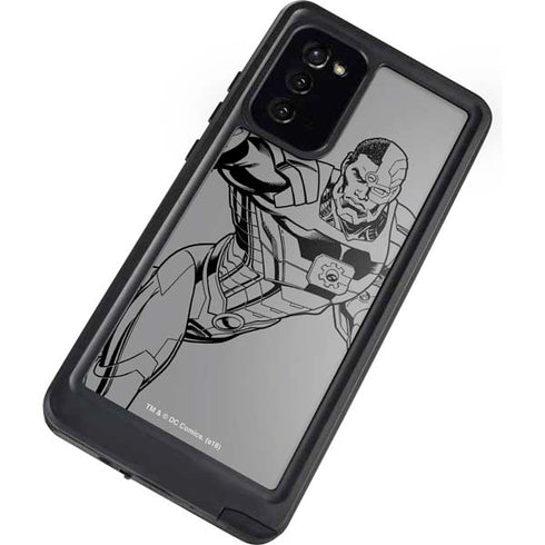 DC Comics Cyborg Comic Pop Galaxy Note20 5G Waterproof Case