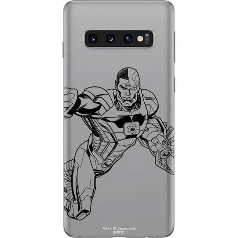 DC Comics Cyborg Comic Pop Galaxy S10 Skin