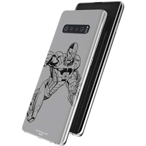 DC Comics Cyborg Comic Pop Galaxy S10 Skin