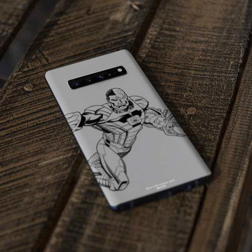 DC Comics Cyborg Comic Pop Galaxy S10 Skin