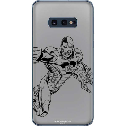 DC Comics Cyborg Comic Pop Galaxy S10e Skin