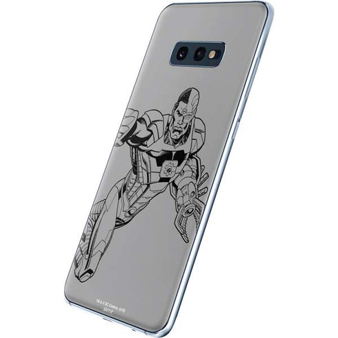 DC Comics Cyborg Comic Pop Galaxy S10e Skin