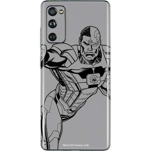 DC Comics Cyborg Comic Pop Galaxy S20 Fan Edition Skin
