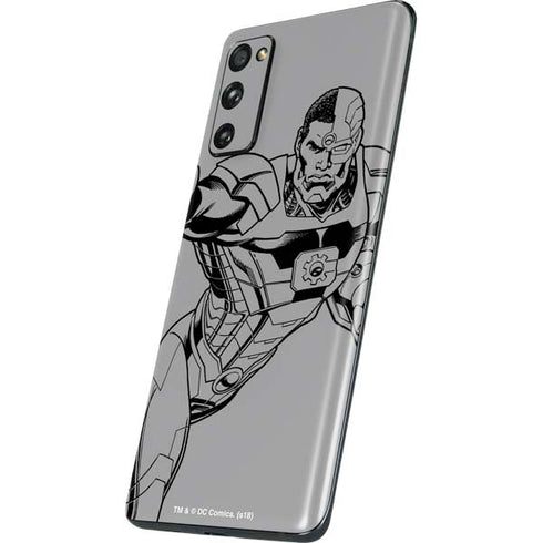 DC Comics Cyborg Comic Pop Galaxy S20 Fan Edition Skin
