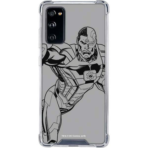 DC Comics Cyborg Comic Pop Galaxy S20 FE Clear Case