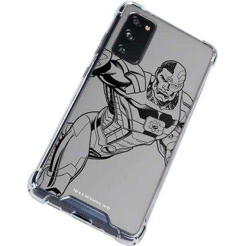 DC Comics Cyborg Comic Pop Galaxy S20 FE Clear Case