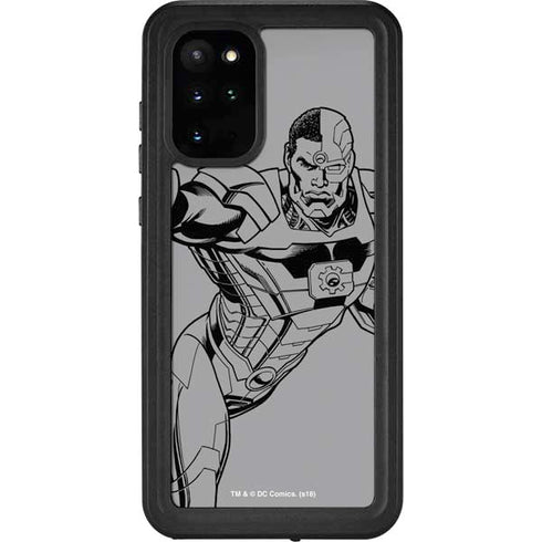 DC Comics Cyborg Comic Pop Galaxy S20 Plus Waterproof Case