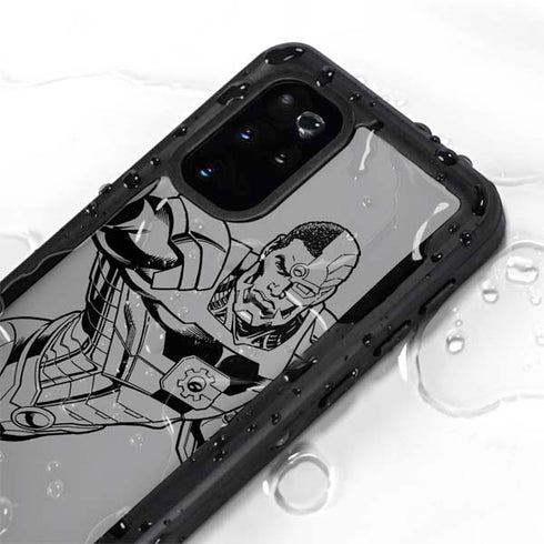 DC Comics Cyborg Comic Pop Galaxy S20 Plus Waterproof Case