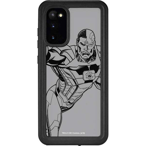 DC Comics Cyborg Comic Pop Galaxy S20 Waterproof Case