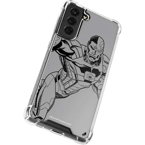 DC Comics Cyborg Comic Pop Galaxy S21 5G Clear Case