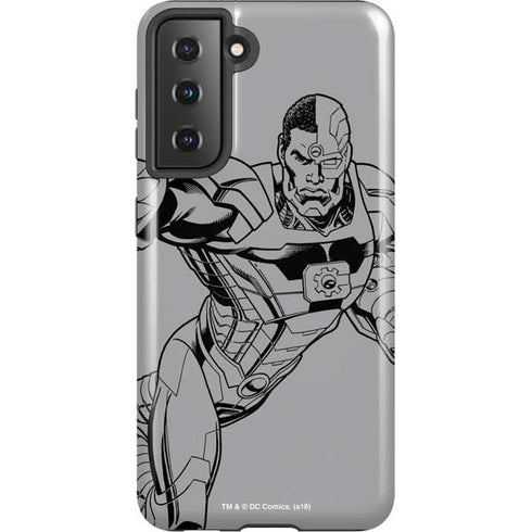 DC Comics Cyborg Comic Pop Galaxy S21 5G Pro Case