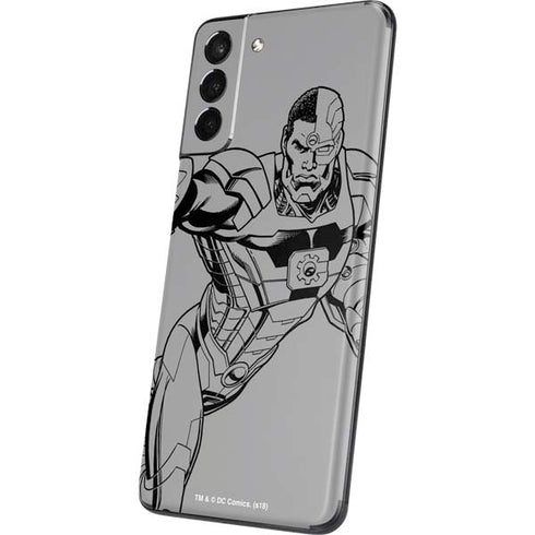 DC Comics Cyborg Comic Pop Galaxy S21 5G Skin