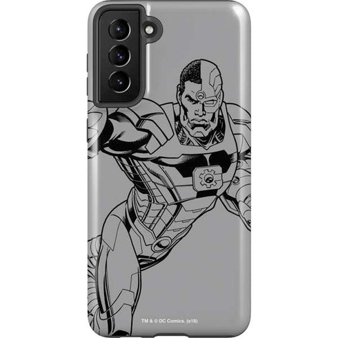 DC Comics Cyborg Comic Pop Galaxy S21 FE Pro Case