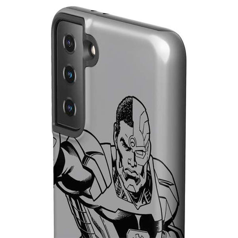 DC Comics Cyborg Comic Pop Galaxy S21 FE Pro Case