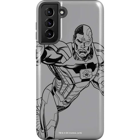 DC Comics Cyborg Comic Pop Galaxy S21 Plus 5G Pro Case