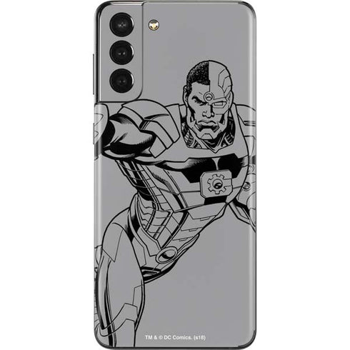 DC Comics Cyborg Comic Pop Galaxy S21 Plus 5G Skin