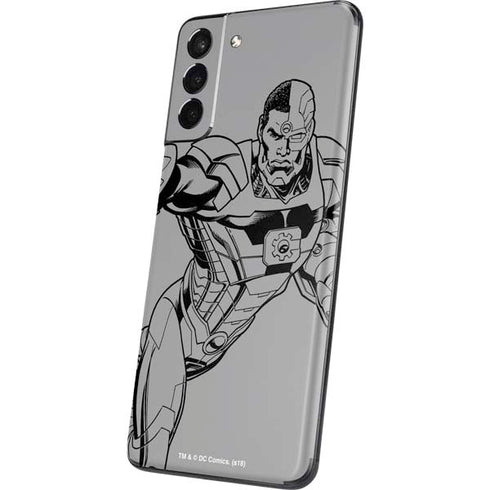DC Comics Cyborg Comic Pop Galaxy S21 Plus 5G Skin