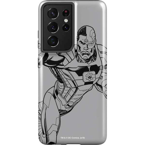 DC Comics Cyborg Comic Pop Galaxy S21 Ultra 5G Pro Case