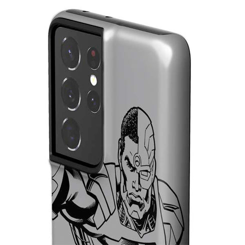 DC Comics Cyborg Comic Pop Galaxy S21 Ultra 5G Pro Case