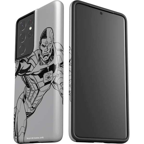 DC Comics Cyborg Comic Pop Galaxy S21 Ultra 5G Pro Case