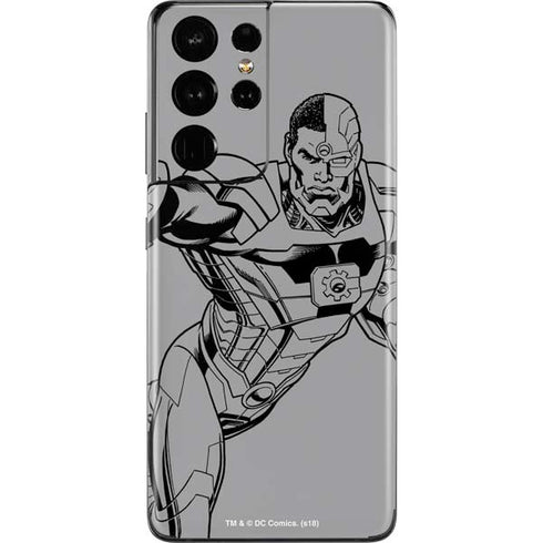 DC Comics Cyborg Comic Pop Galaxy S21 Ultra 5G Skin