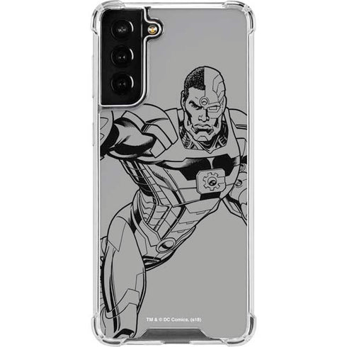 DC Comics Cyborg Comic Pop Galaxy S22 Plus Clear Case